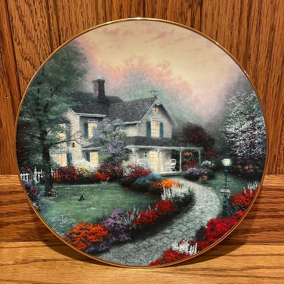 Thomas Kinkade Home Sweet Home Plate - Picture 11 of 11